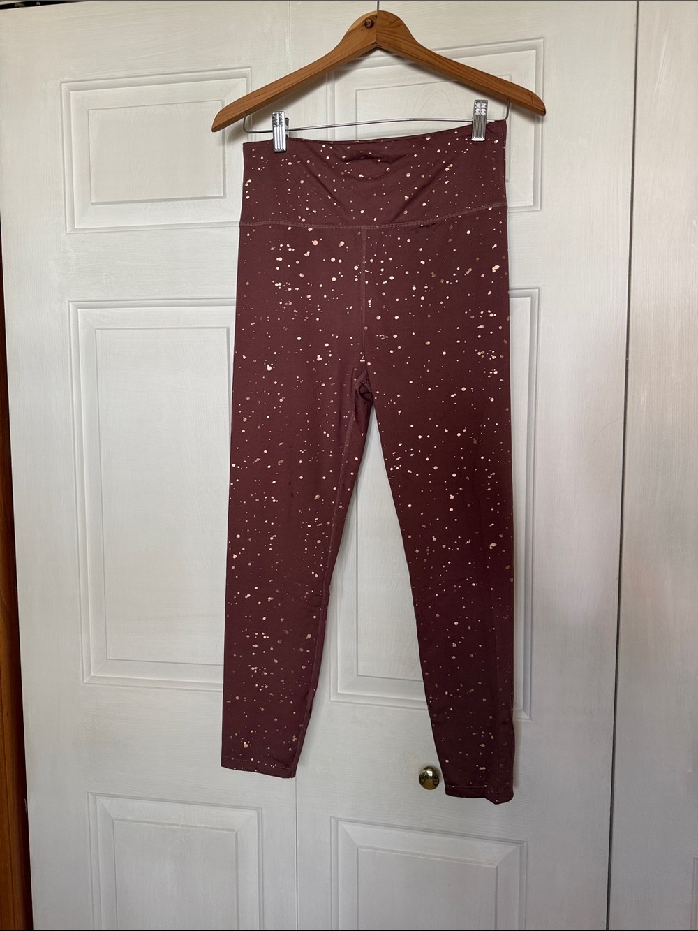 Women’s High-Waist Mauve Speckled Leggings